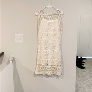 White lace dress